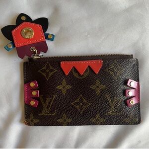 LV card holder with playful decals